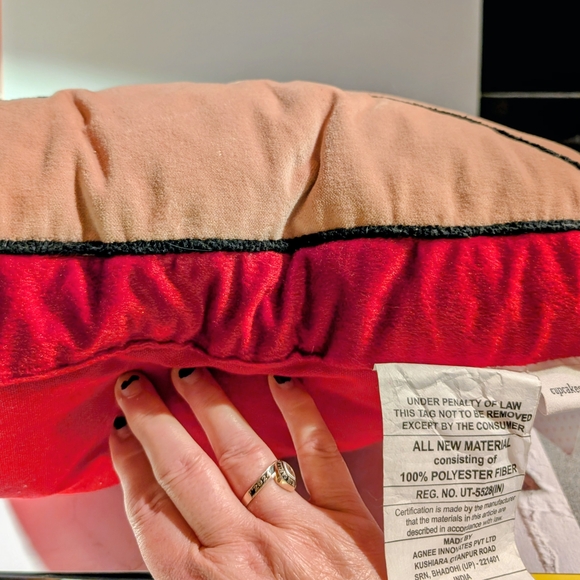 Valentine's Heart Envelope Throw Pillow 16x16x6 Cupcakes & Cashmere - Picture 4 of 5